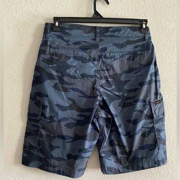 Lee NEW Men's Hybrid Cargo Short Flex Motion Waistband Blue Camo Size 30 Casual - Picture 7 of 8